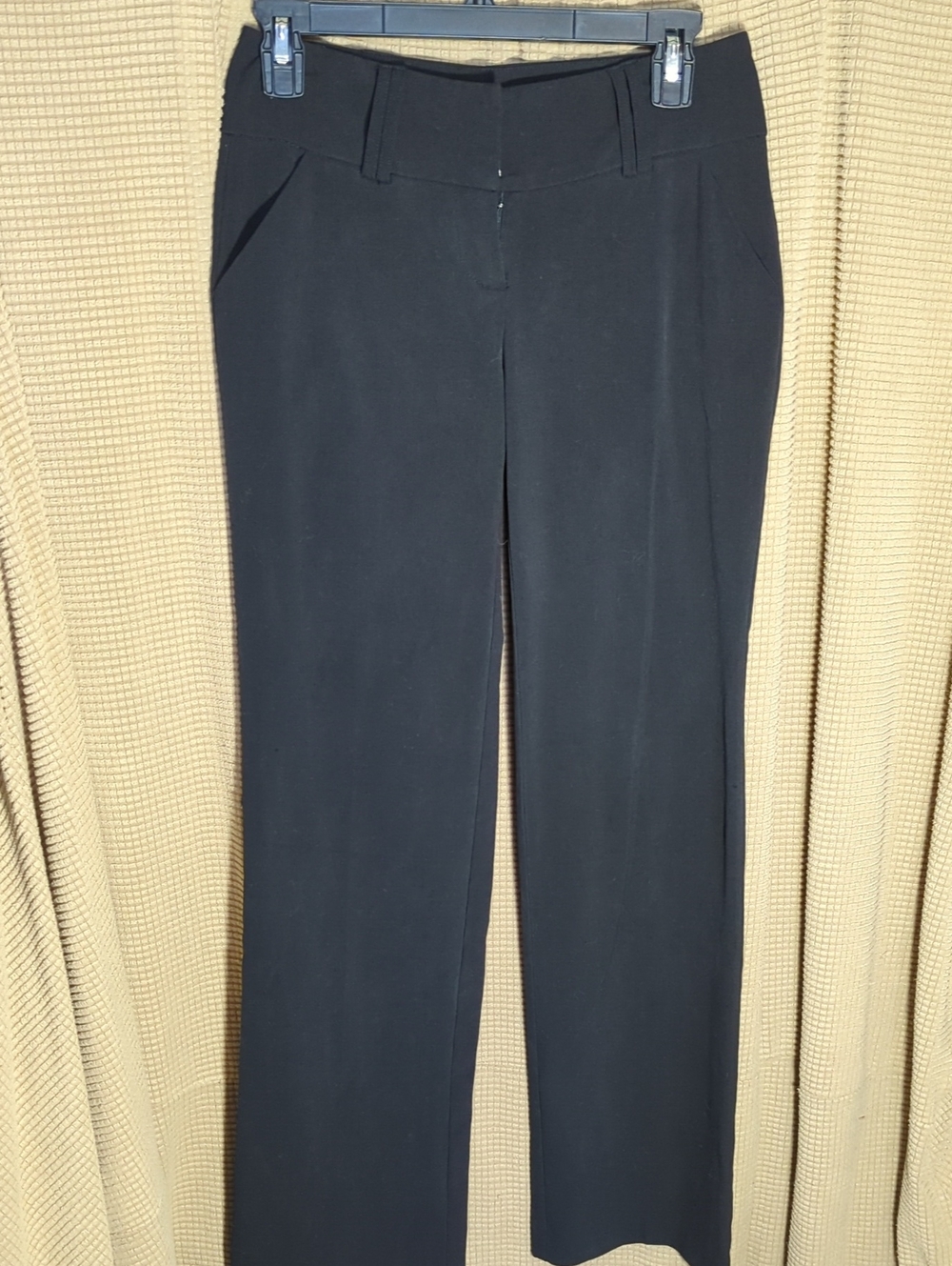 My Michelle Black Straight-Leg Dress Pants